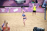 Deutsch: Beachhandball bei den Olympischen Jugendspielen 2018; Tag 5, 10. November 2018; Mädchen, Hauptrunde - Kroatien-Niederlande 1:2 English: Beach handball at the 2018 Summer Youth Olympics at 11 October 2018 – Girls Main Round – Croatia-Netherlands 1:2