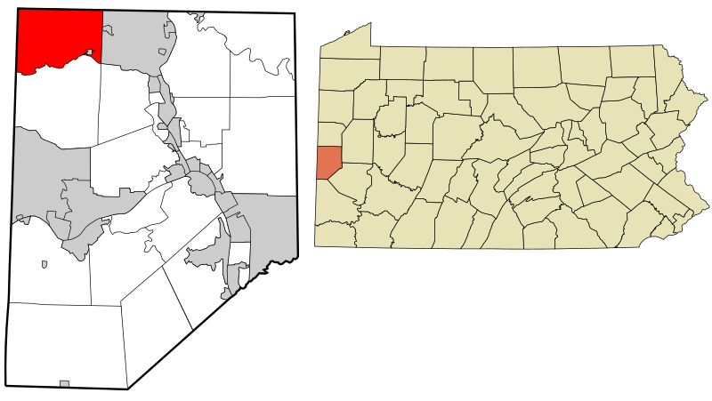 File:Beaver County Pennsylvania incorporated and unincorporated areas Darlington township highlighted.svg