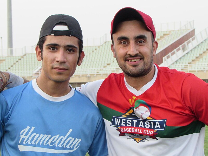 File:Behnam Ghasemi and Abtin from National Baseball Team -2021.jpg