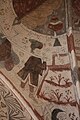 English: Fresco in Bellinge church, Fyn, Denmark. The frescos are signed by Ebbe Olsen and Simon Petersen and are dated 1496. They were covered in white in 1536 and uncovered in 1886. The motives are based on biblia pauperum