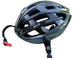 A bicycle helmet
