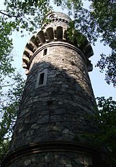 Erster Bismarckturm aus 1869 in Ober Johnsdorf (heute Janówek)