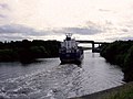 A boat on the Manchester Ship Canal