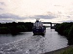 Boat on manchester ship canal