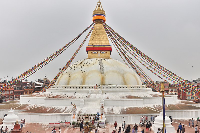 Boudanath in Kathmandu, one of the world's most iconic stupas.