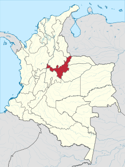 Položaj kolumbijskog departmana Boyacá