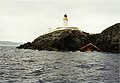 Bressay lighthouse and a shipwreck