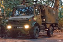 The Unimog 435.115 type is often used as a military vehicle