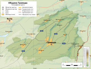 Община Грамада на карте