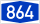 Bundesautobahn 864 number.svg