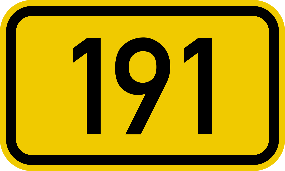 File:Bundesstraße 191 number.svg - Wikipedia