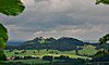 Blick auf die Burgruinen Eisenberg und Hohenfreyberg