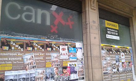 A closed Caja Navarra branch in San Sebastian CAN scandal.jpg