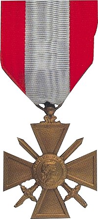 French Croix de guerre des TOE