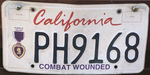 California Purple Heart plate PH1234.png