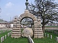 The Confederate Soldier Memorial before vandals broke off the statue at the top in 2017