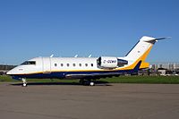 Bombardier Challenger авиакомпании Sunwest Aviation в цюрихском аэропорту Клотен