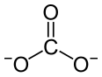 structure of the carbonate ion