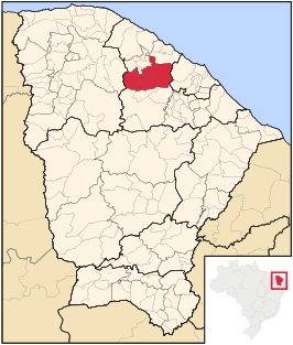 Ligging van de Braziliaanse microregio Médio Curu in Ceará