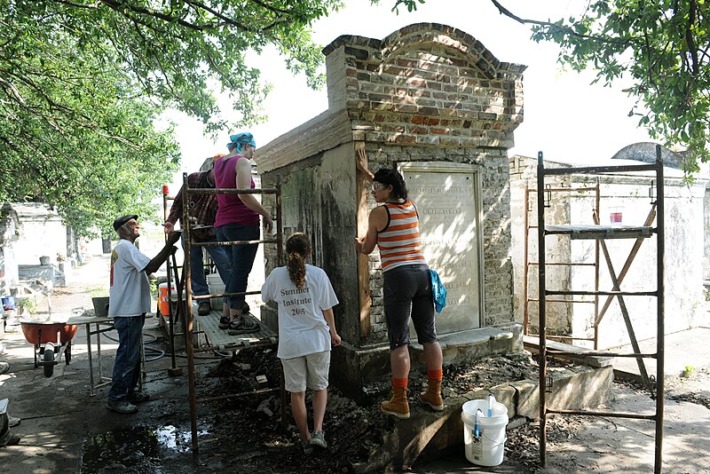 File:Cemetery renovation (3727079350).jpg