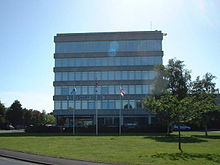 Centenary House is the headquarters of the West Downs division of Sussex Police. Centenary House, Durrington (Geograph Image 019179 b9627b87).jpg