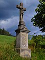 * Nomination: Wayside cross near Černý Důl, Czechia --JiriMatejicek 15:48, 19 May 2022 (UTC) Please check the verticals. --Ermell 19:34, 19 May 2022 (UTC) The cross is not inclined in any way. It was on a slope, thus shot slightly from below, so the vertical edges are converging a bit towards the top. I am not going to make them parallel while distorting a natural perspective. --JiriMatejicek 18:19, 20 May 2022 (UTC) * * Review needed