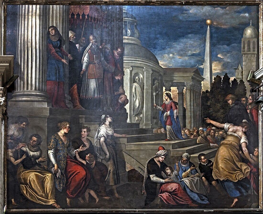 File:Chiesa di San Zaccaria Venezia - Presentazione di Maria al tempio (1600 circa), di Antonio Vassilacchi.jpg