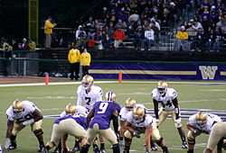 Jimmy Clausen directs the ND offense Clausen Aldridge NDvsUW.JPG