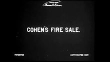 Fil: Cohens brannsalg (1907) .webm