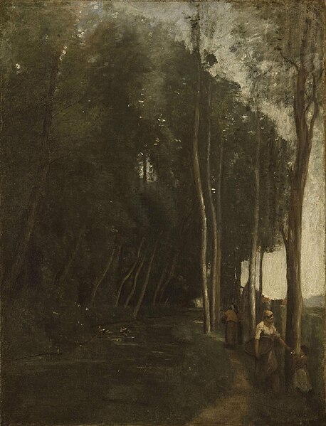 File:Corot - Under Trees, Marcoussy, Cat. 921.jpg