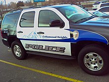 One of several vehicles used by the Cottonwood Heights Police.