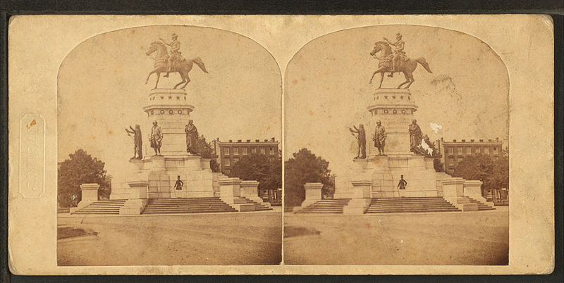 File:Crawford's statue of Washington, Capitol Square, Richmond, Va, from Robert N. Dennis collection of stereoscopic views.jpg