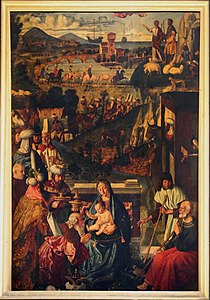 Adorazione dei Magi prima del restauro, 1499
