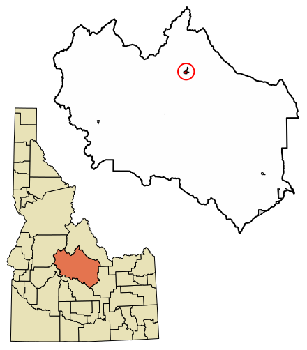 File:Custer County Idaho Incorporated and Unincorporated areas Challis Highlighted 1613780.svg