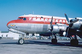 Douglas C-54G Skymaster компании Transocean Air Linesruen