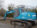 Waterways Ireland Daewoo Solar 150LC-V crawler excavator, used for canal maintenance.