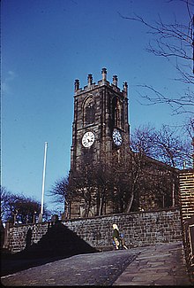 St Peter's church, the main parish church of Darwen