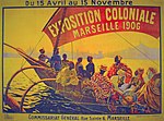 Affiche de l'exposition coloniale de 1906 par David Dellepiane.