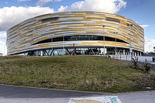 Derby Arena was rejected by the Birmingham organising committee to host track cycling Derby Arena (geograph 4846715).jpg