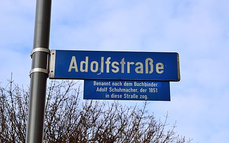 Detmold Schild Adolfstraße