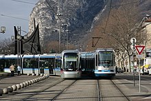 Die beiden Straßenbahntypen, die 2010 in Betrieb waren