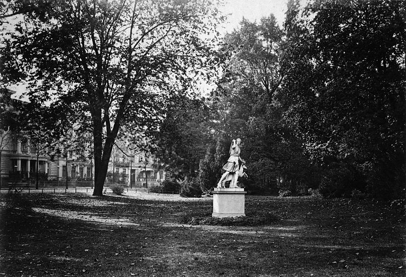 File:Diana statue in the Tiergarten, Berlin 1879.jpg