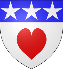 Undifferenced arms of the Lord of Douglas, post 1330 Douglas Arms 2.svg