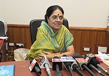 Dr. Girija Vyas takes over the charge of Union Minister for Housing & Urban Poverty Alleviation, in New Delhi on June 18, 2013.jpg