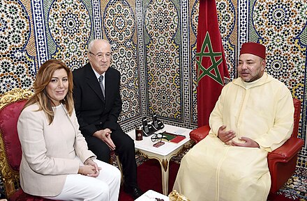 King Mohammed VI of Morocco (on the right)