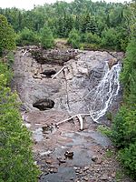 Fälle des Eagle River in der Nähe von minimalem Fluss