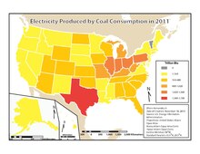 Coal power generation in 2011 by state. Electricity by Coal.pdf