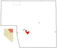 Elko County Nevada Incorporated and Unincorporated areas Spring Creek Highlighted.svg