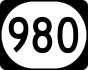 Kentukki Route 980 markeri