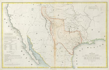 William H. Emory's 1844 Map of Texas and the Countries Adjacent
